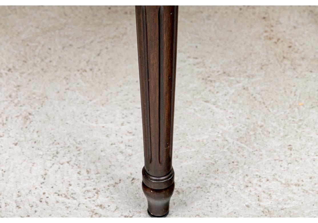 Exceptional Set Of 8 French Style Chairs In Lance Woven Leather Upholstery For Sale 3