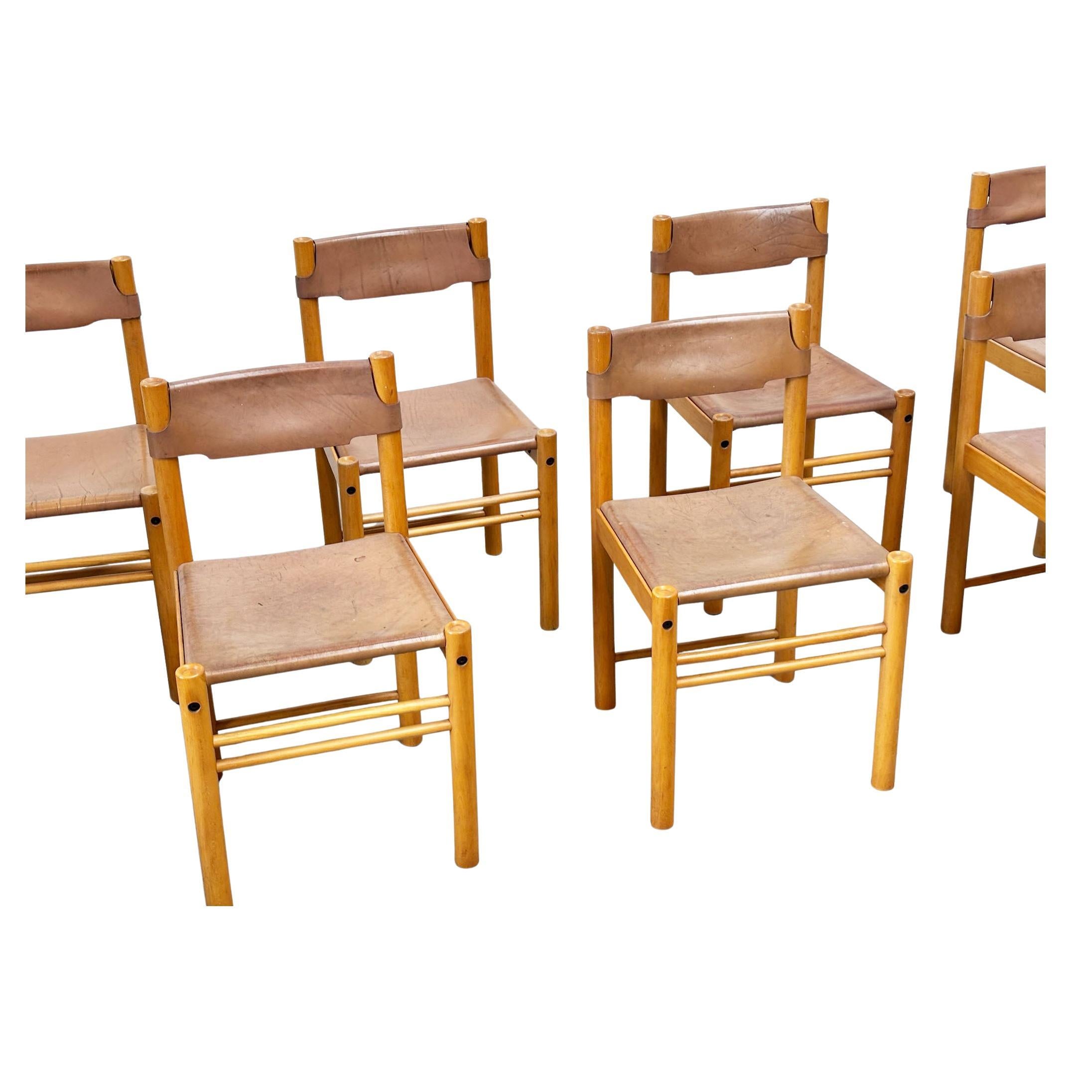 Exceptional set of eight dining chairs by Ibisco Sedie For Sale
