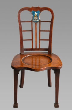 Exceptional Set of Four George II Mahogany Hall Chairs