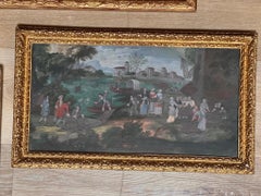 Exceptional set of framed fan designs, circa 1680