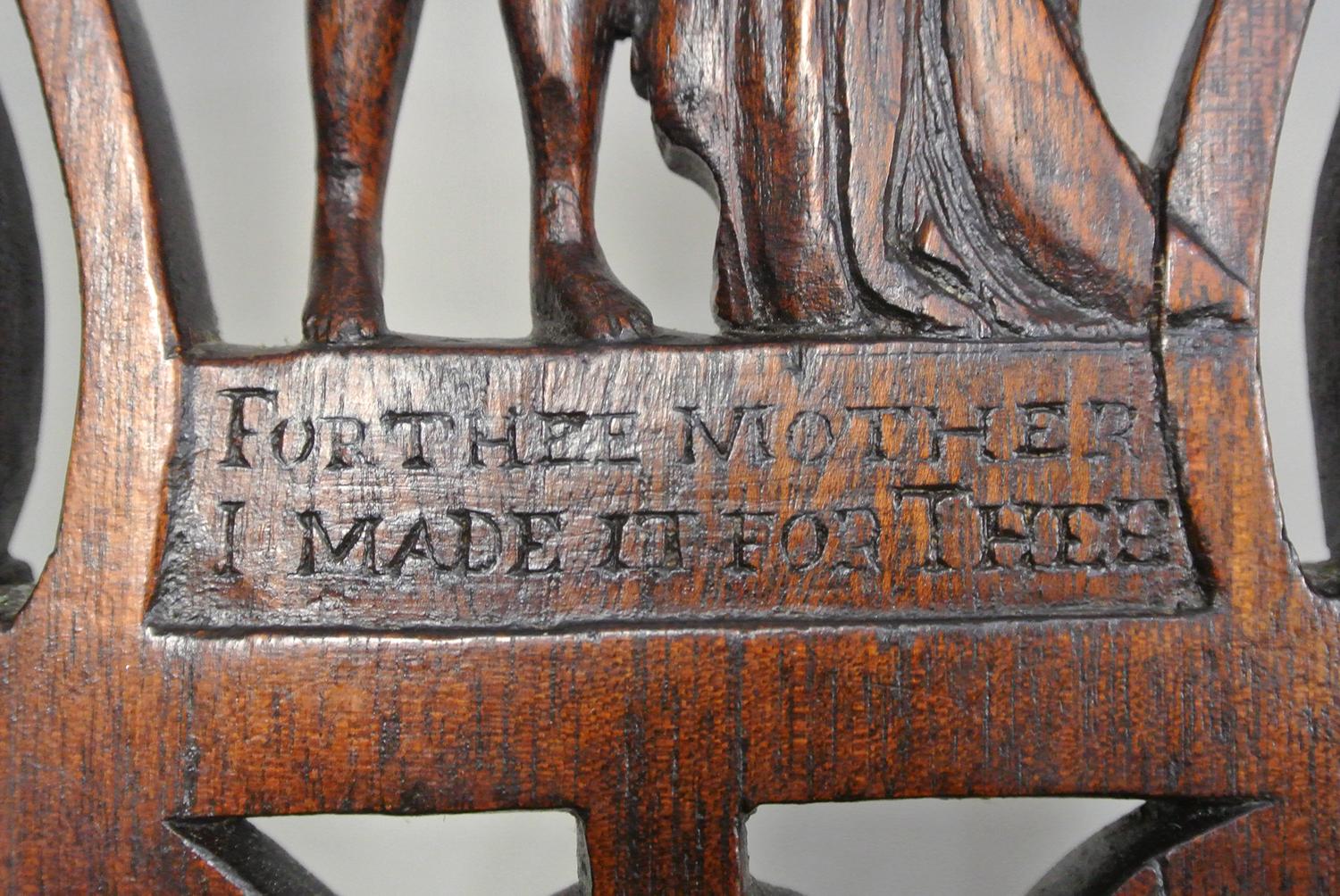 Arts and Crafts Set of Six Bespoke Yew and Fruitwood Dining Chairs c. 1880 For Sale 3
