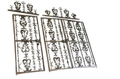Exceptional Set of Spanish Late 16th-Early 17th Century Iron Gates