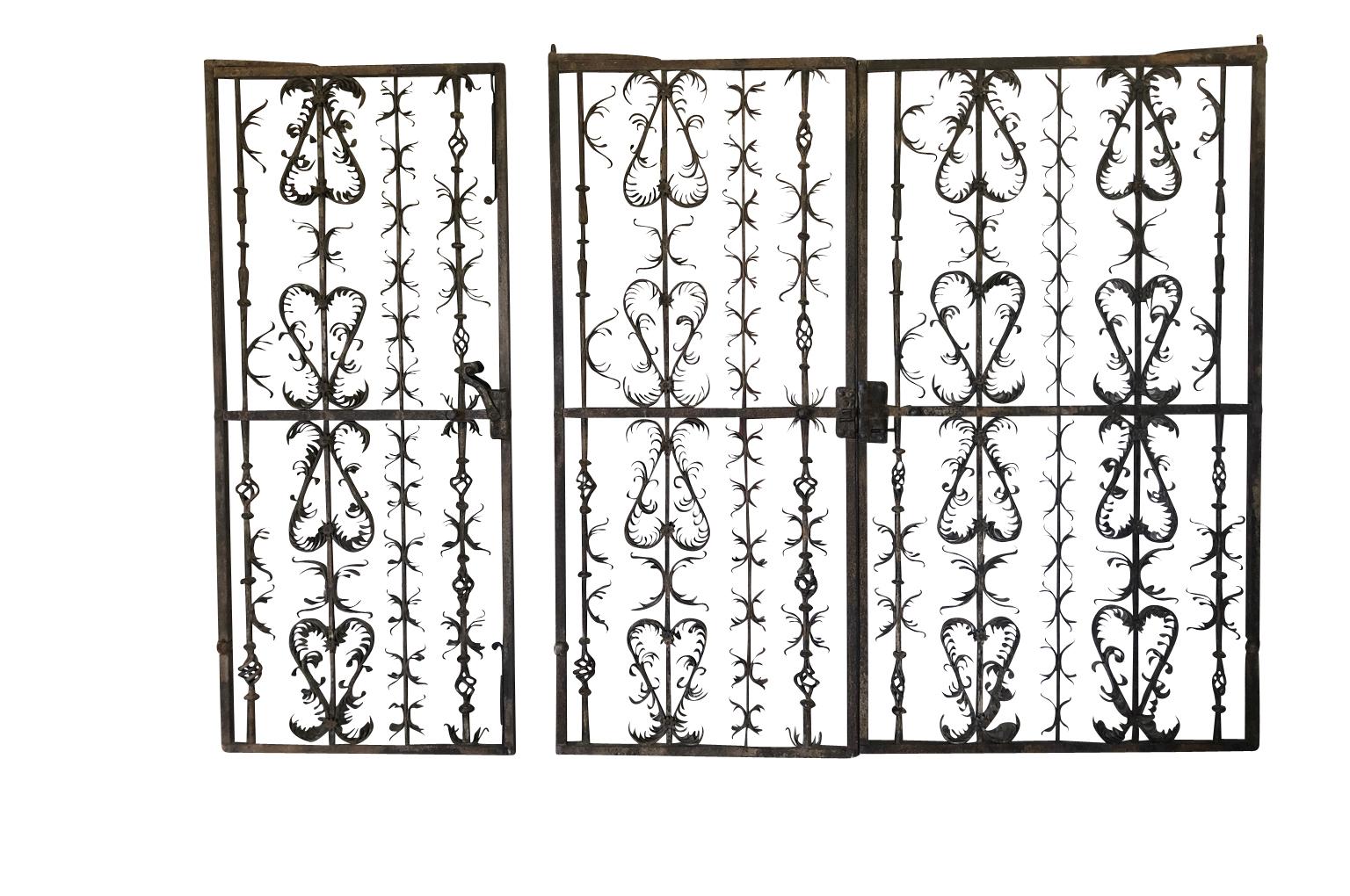 Exceptional Set of Spanish Late 16th-Early 17th Century Iron Gates For Sale 2