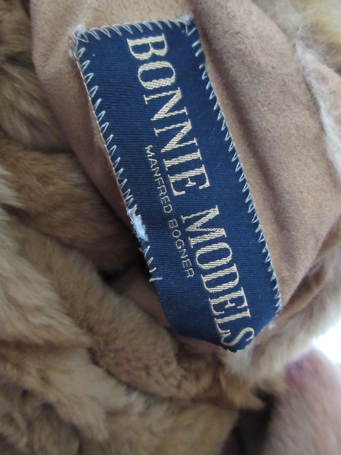 Exceptional Sheared Mink Fur Gold Tone Brown Coat 3