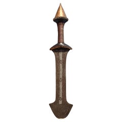 Exceptional Short Sword From The Tetela Tribe Dr Congo Africa Ca 1880-1900 Kasai