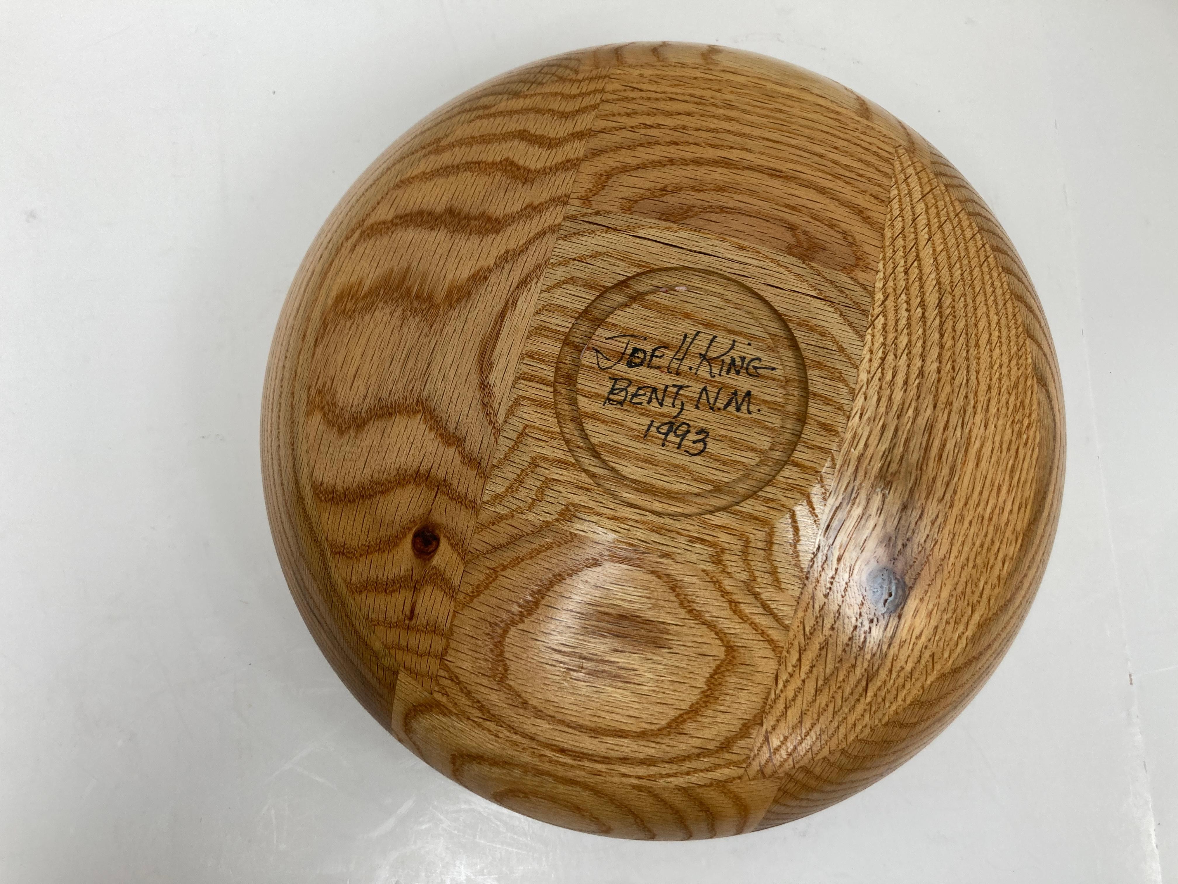 Exceptional Signed Mixed Wood Bowl New Mexico For Sale 2