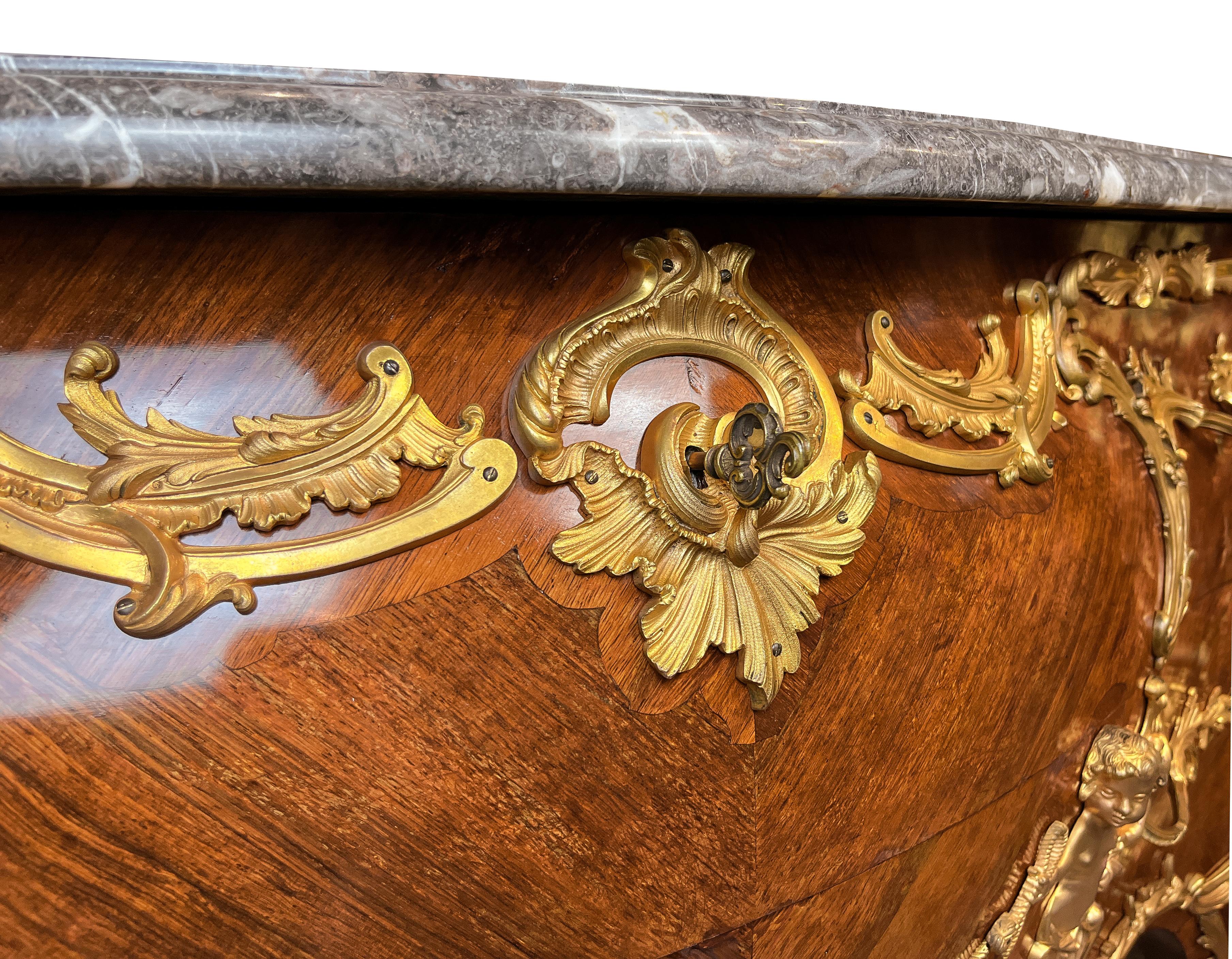Eccezionale commode in palissandro a tema Singerie di Zwiener in vendita 5