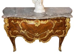 Exceptional Singerie-Themed Rosewood Commode in thes style of Zwiener