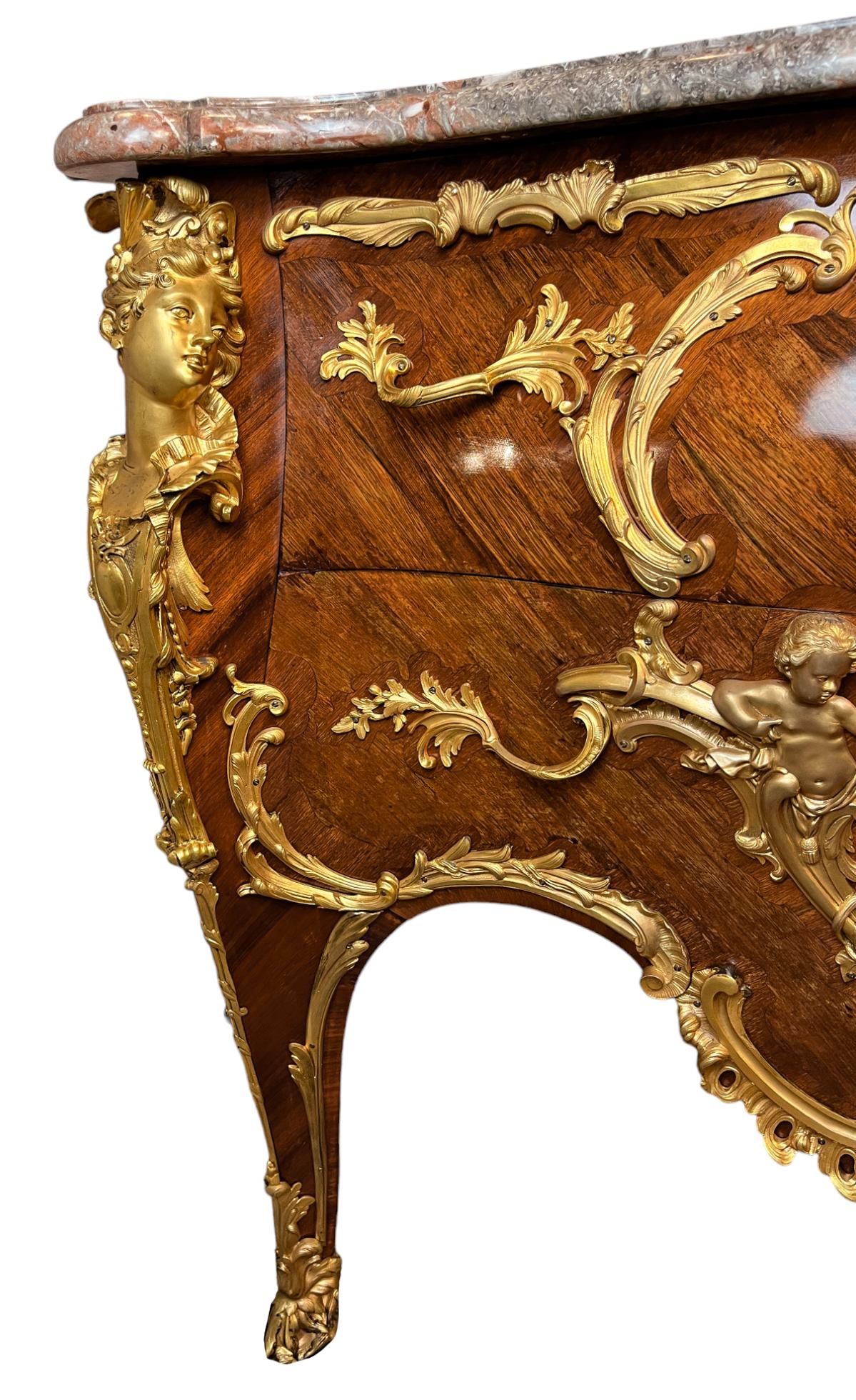 Eccezionale commode in palissandro a tema Singerie di Zwiener in vendita 1