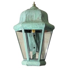 Exceptional Single Vintage Solid Brass Wall Lantern