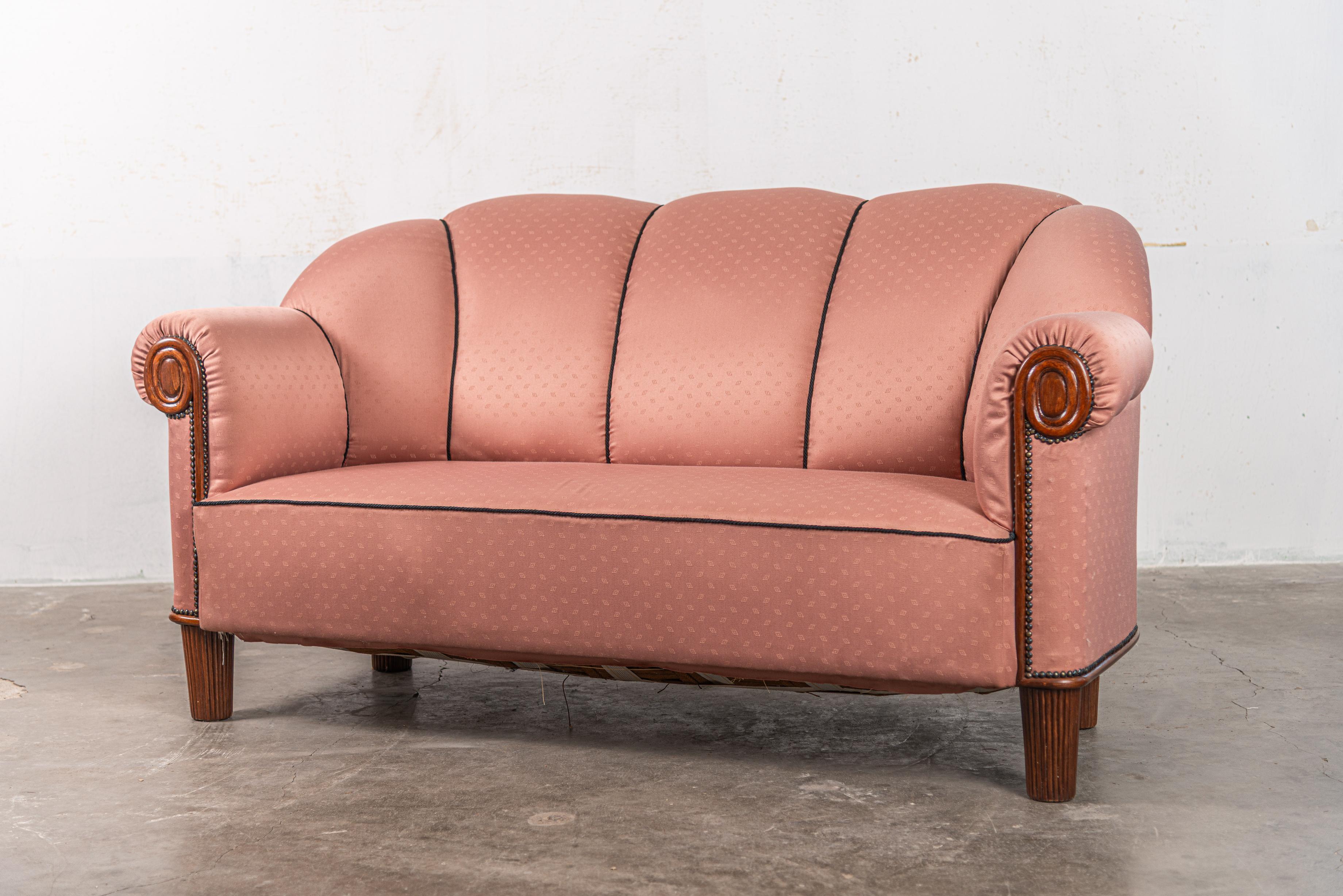 Sécession viennoise Exceptionnel canapé d'Otto Prutscher pour Thonet 1919 en vente