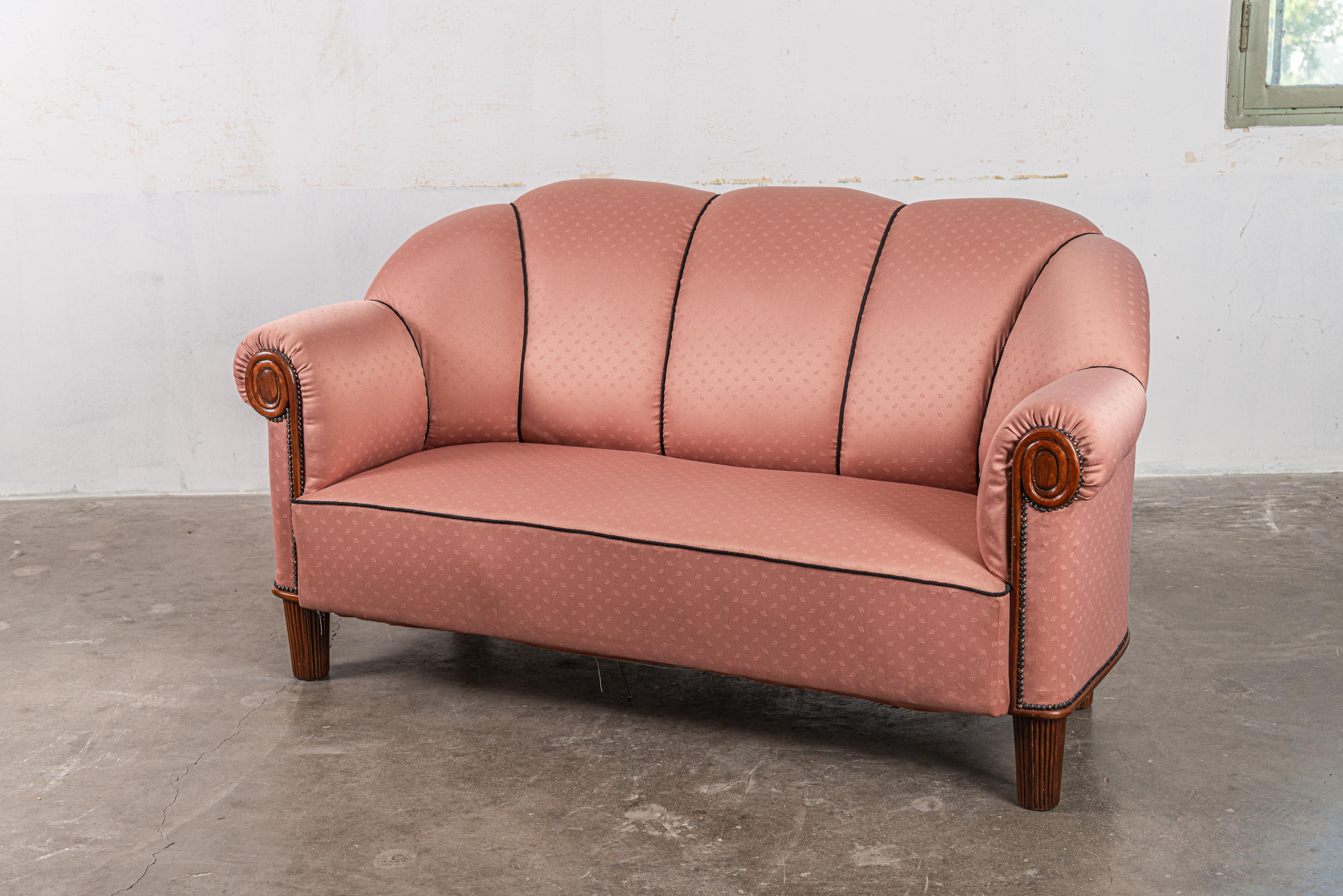 Hêtre Exceptionnel canapé d'Otto Prutscher pour Thonet 1919 en vente