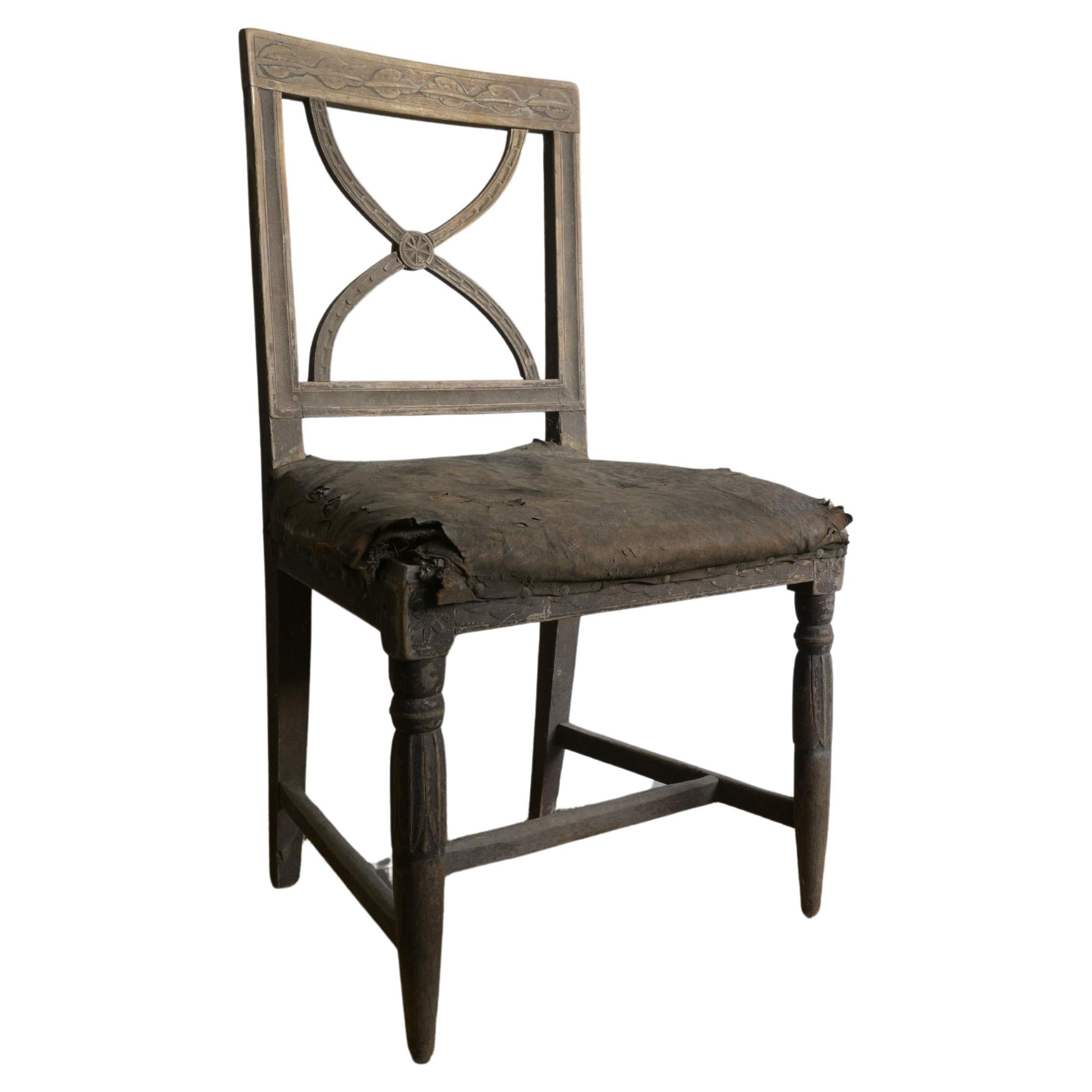 Exceptional Solitary Chair: A Swedish Bellman, circa 1830