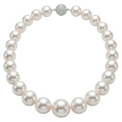 Collier de perles des mers du sud exceptionnelles, 16-18mm