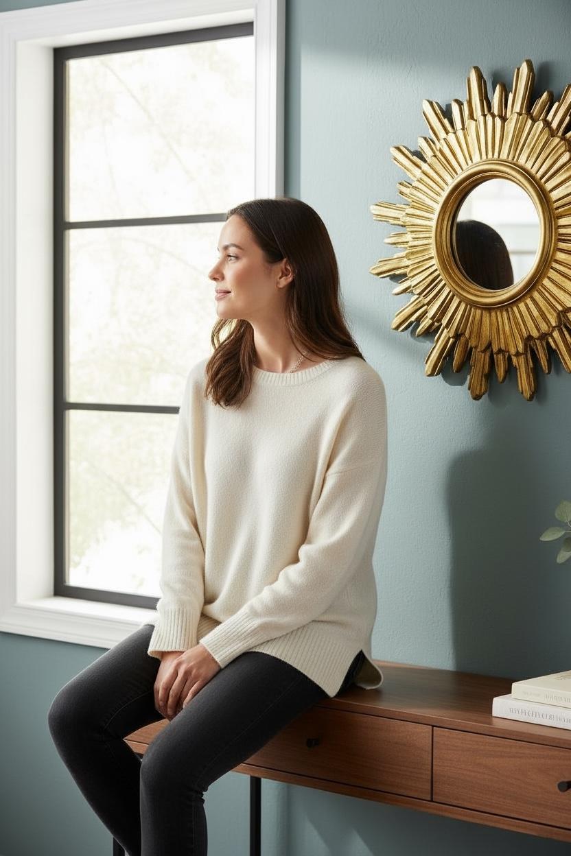 Exceptionnel miroir en bois doré en forme d'étoile, Allemagne vers les années 1950. en vente 7