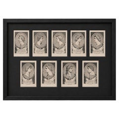 Exceptional Suite of Roman Emperors Copperplate Engravings by C.Grignion 18th C.
