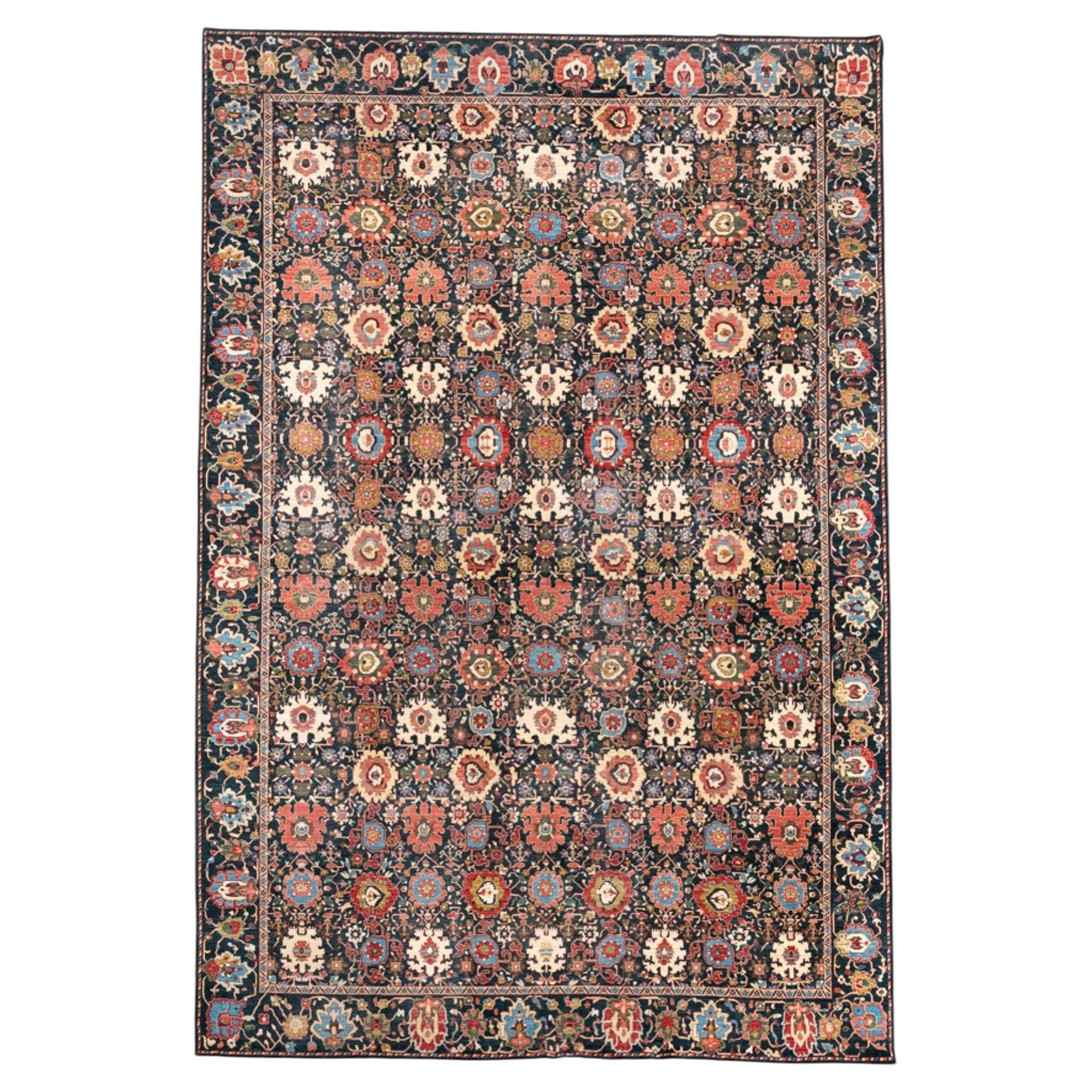 Exceptional Sultanabad Style Rug with Allover Lattice Design