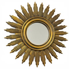 Superbe ensemble de miroirs plats « Sunburst » et « Starburst », d'origine allemande, CIRCA les années 1970