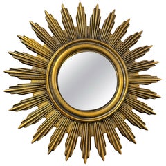 Superbe ensemble de miroirs plats « Sunburst » et « Starburst », d'origine allemande, CIRCA les années 1970