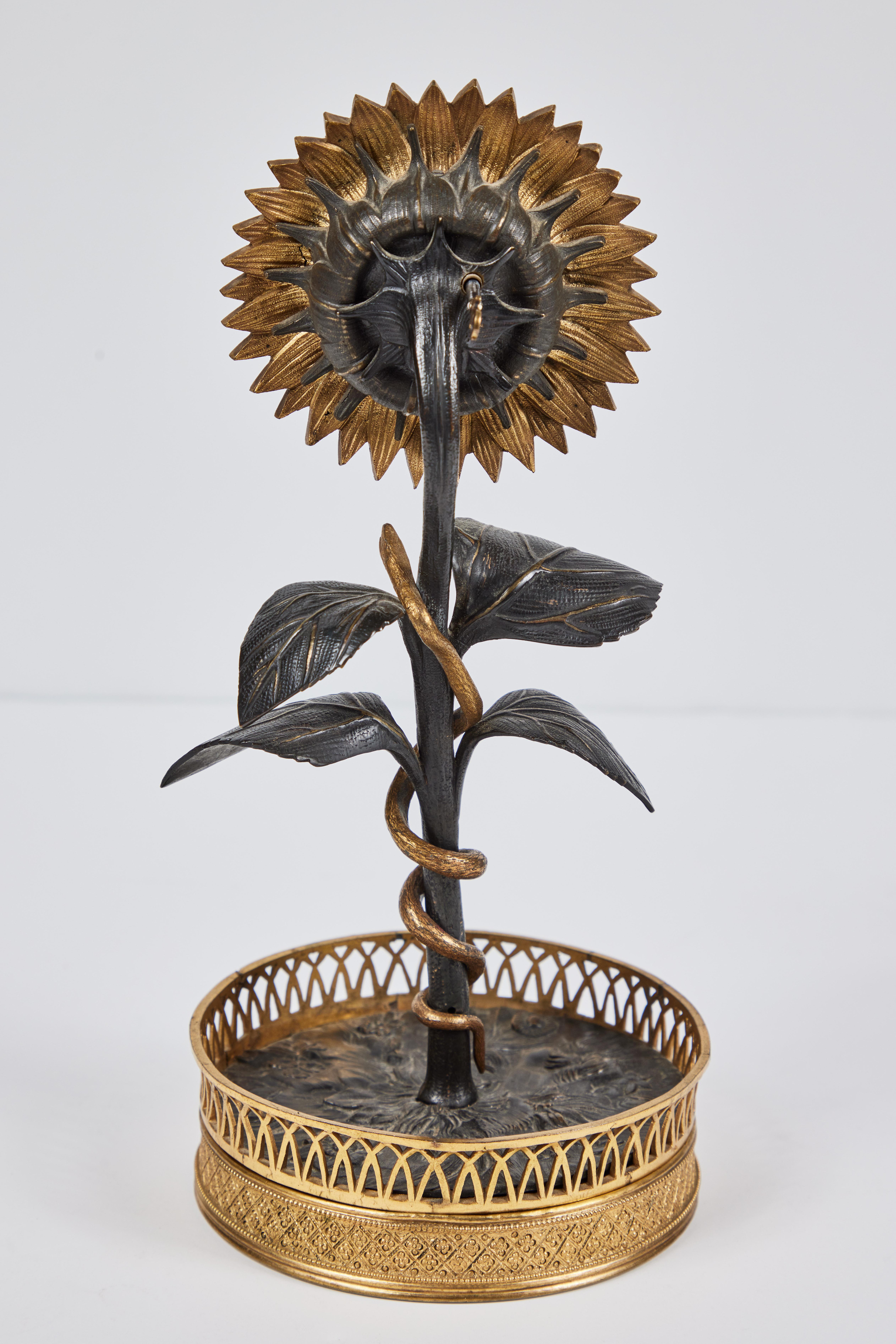 Early 19th Century Exceptional, Sunflower Time Piece