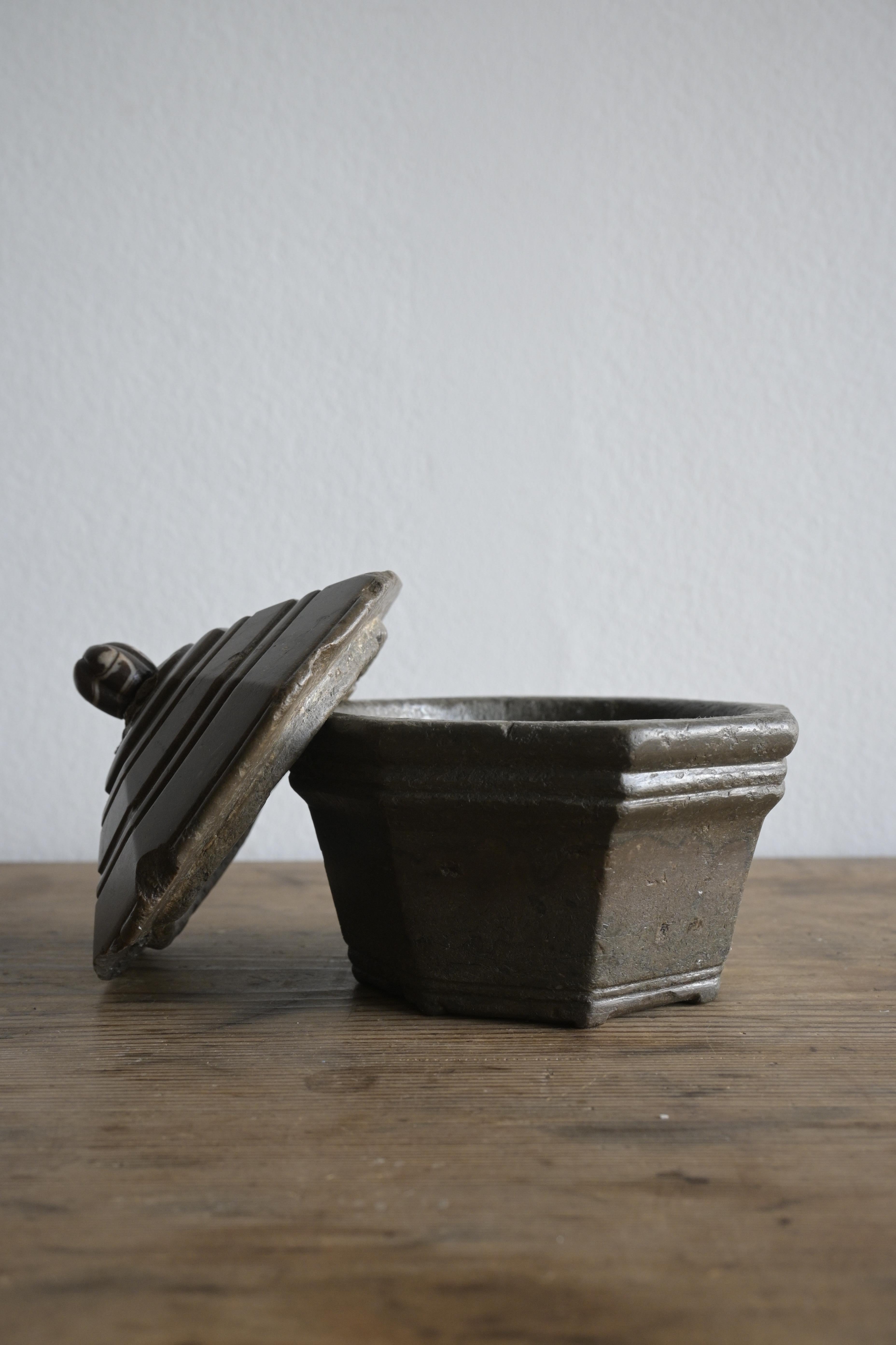 Limestone Exceptional Swedish Butter Box ca 1780
