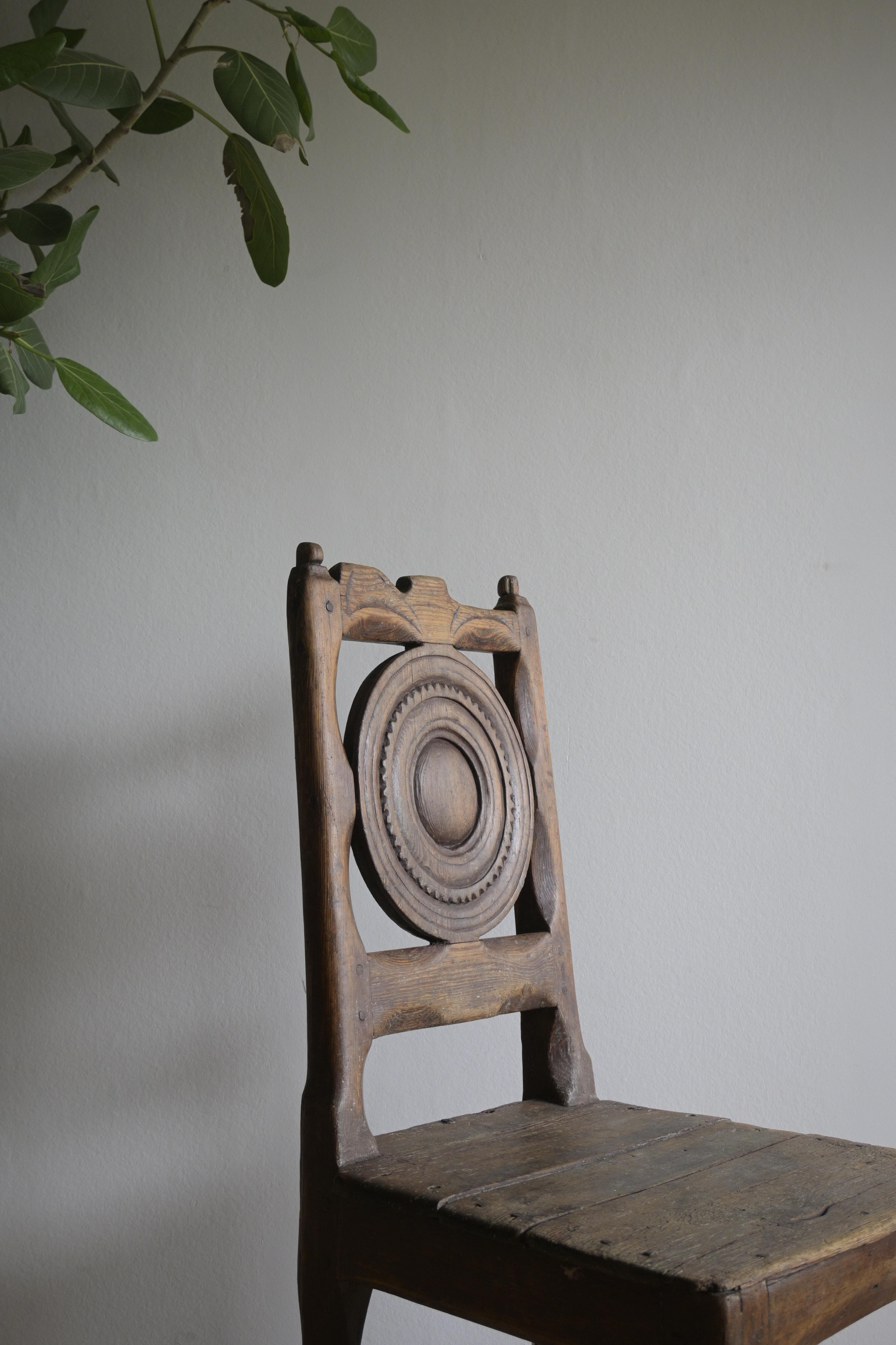 Exceptional Swedish Folk Art Chair ca 1790 For Sale 4