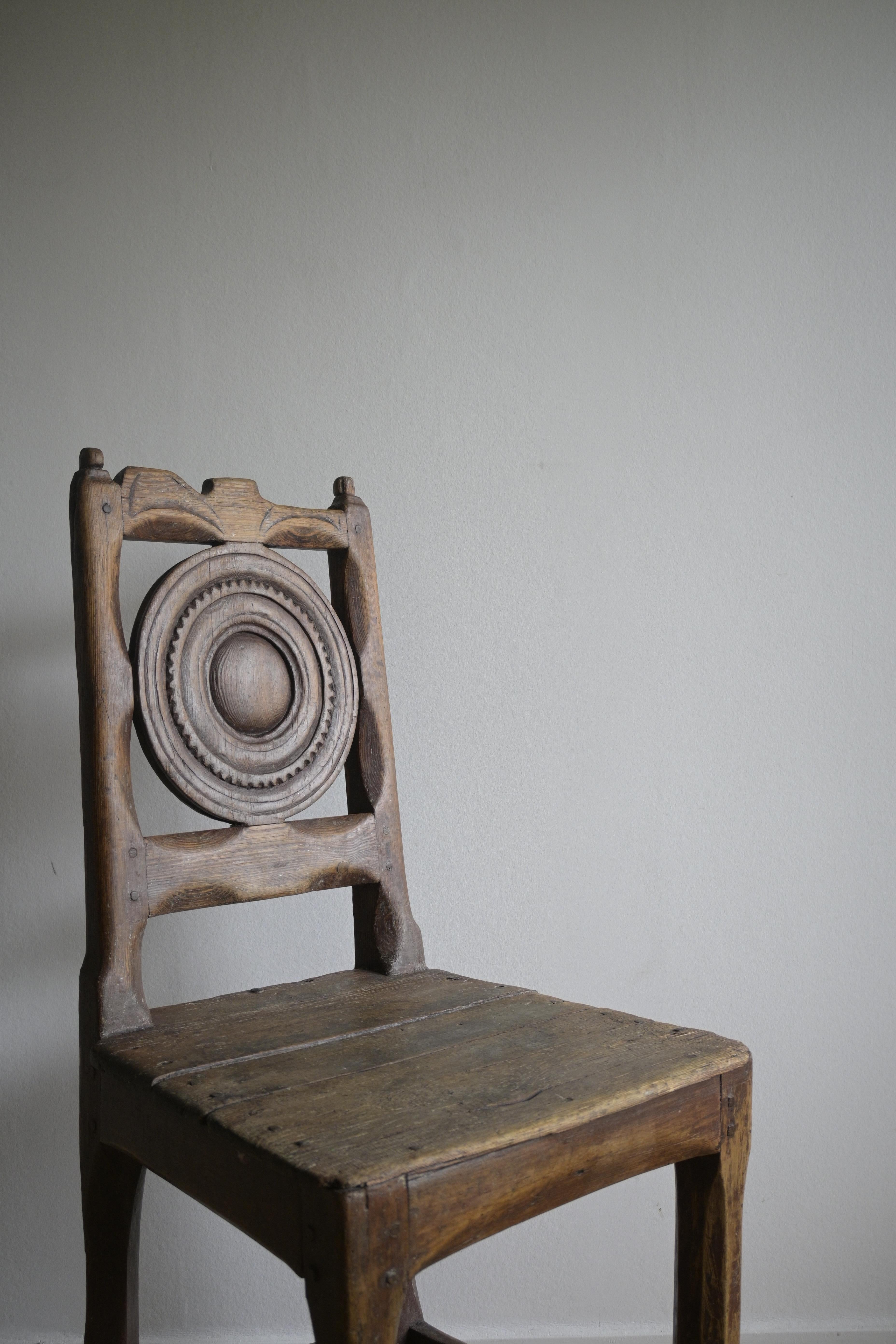 Scandinavian Modern Exceptional Swedish Folk Art Chair ca 1790 For Sale