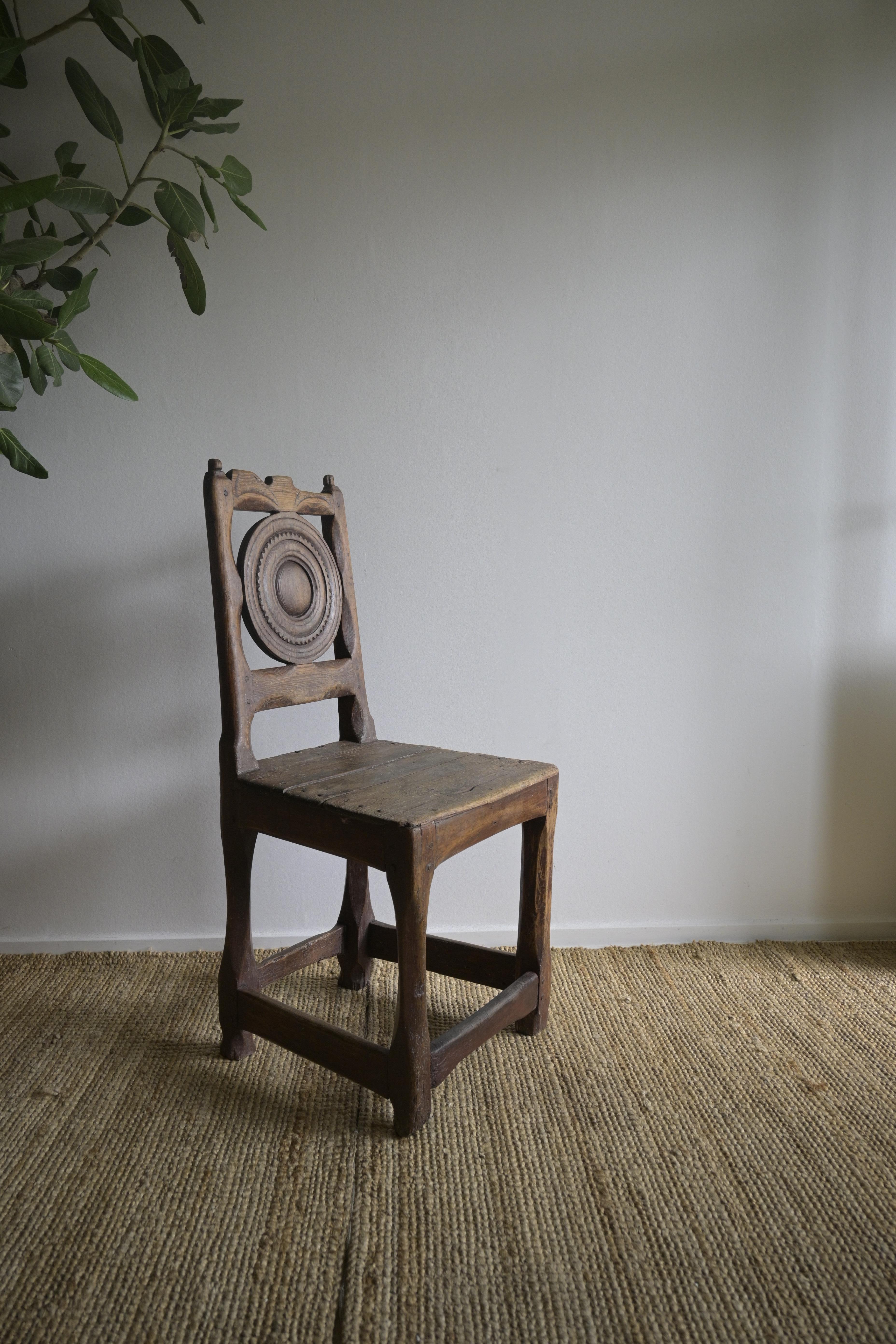 Exceptional Swedish Folk Art Chair ca 1790 In Excellent Condition For Sale In Farsta, SE