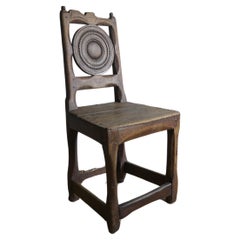 Antique Exceptional Swedish Folk Art Chair ca 1790