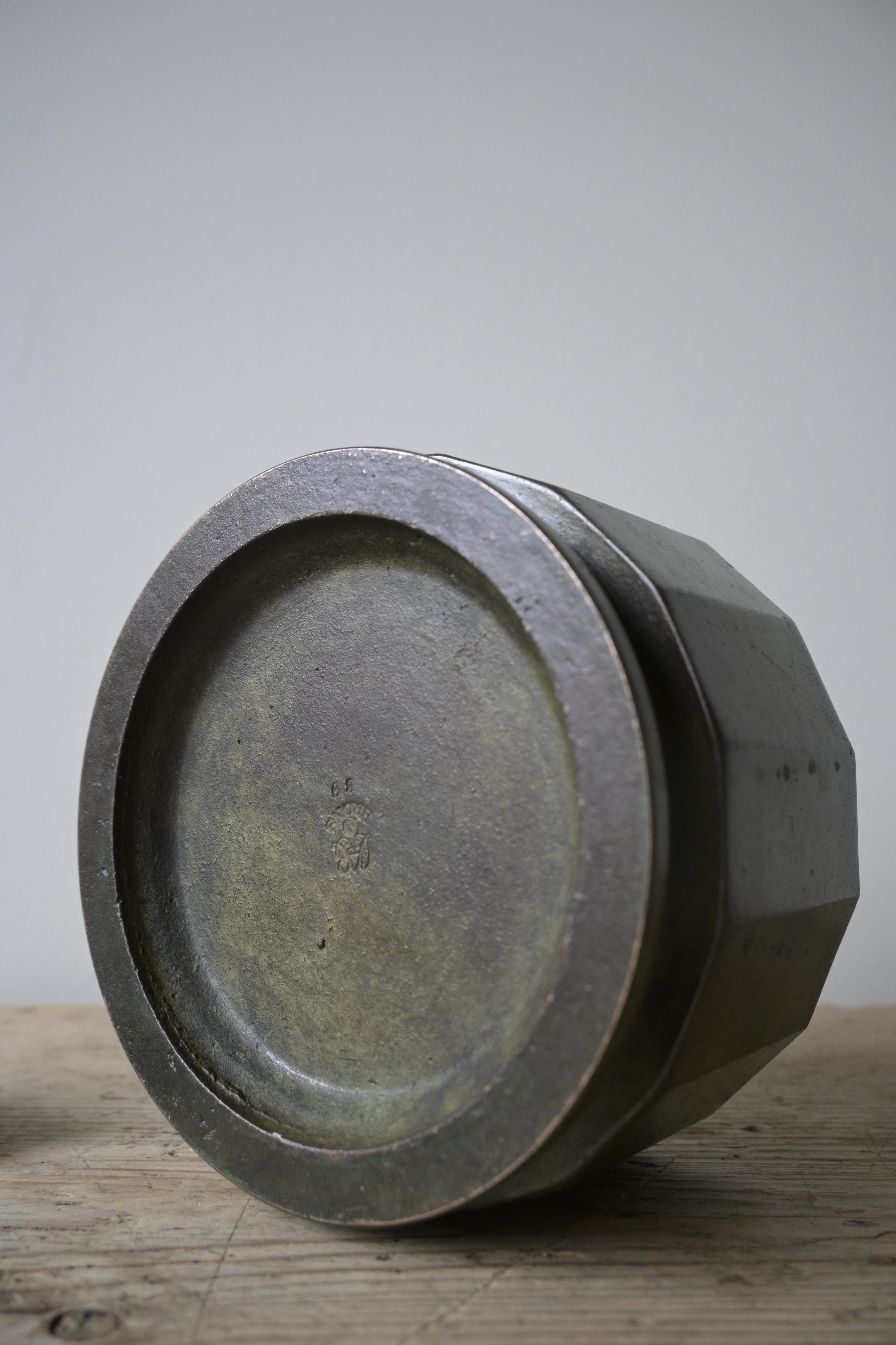 Excepcional caja sueca de bronce pesado de GAB, Guldsmedsedsaktiebolaget ca 1930 3