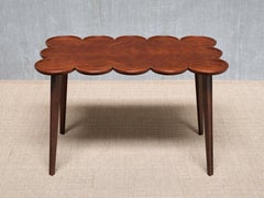 Exceptional Swedish Modern Cloud-Form Mahogany Coffee / Side Table, 1940s