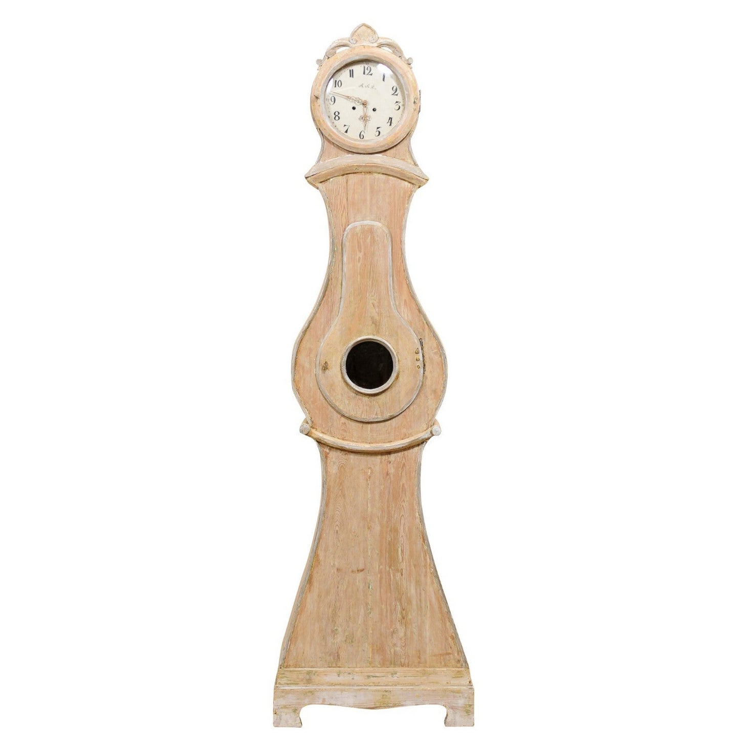 Exceptional Swedish Mora Floor Clock w/Original Metal Face, 19th Century