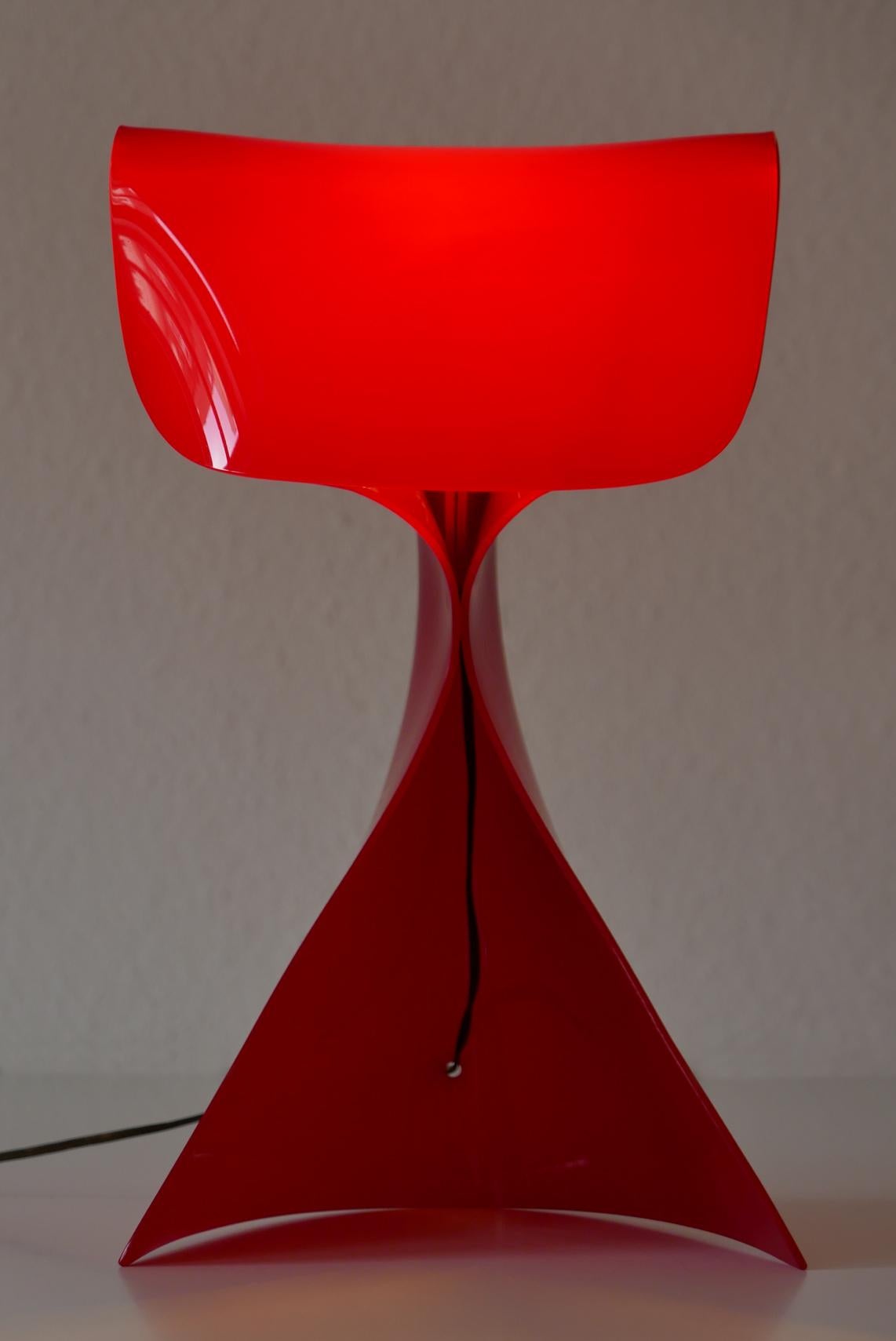Exceptional Table Lamp by Hanns Hoffmann-Lederer for Heinz Hecht, 1950s, Germany For Sale 3