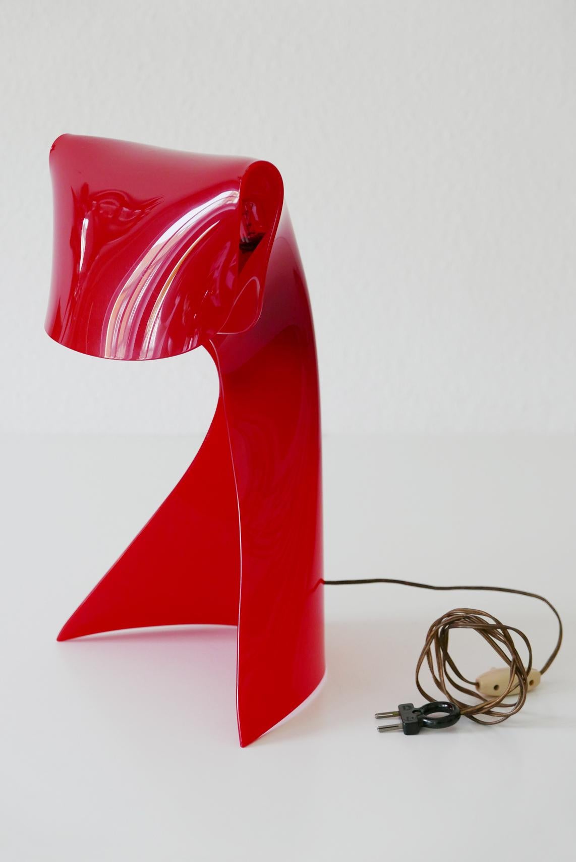 Exceptional Table Lamp by Hanns Hoffmann-Lederer for Heinz Hecht, 1950s, Germany For Sale 12