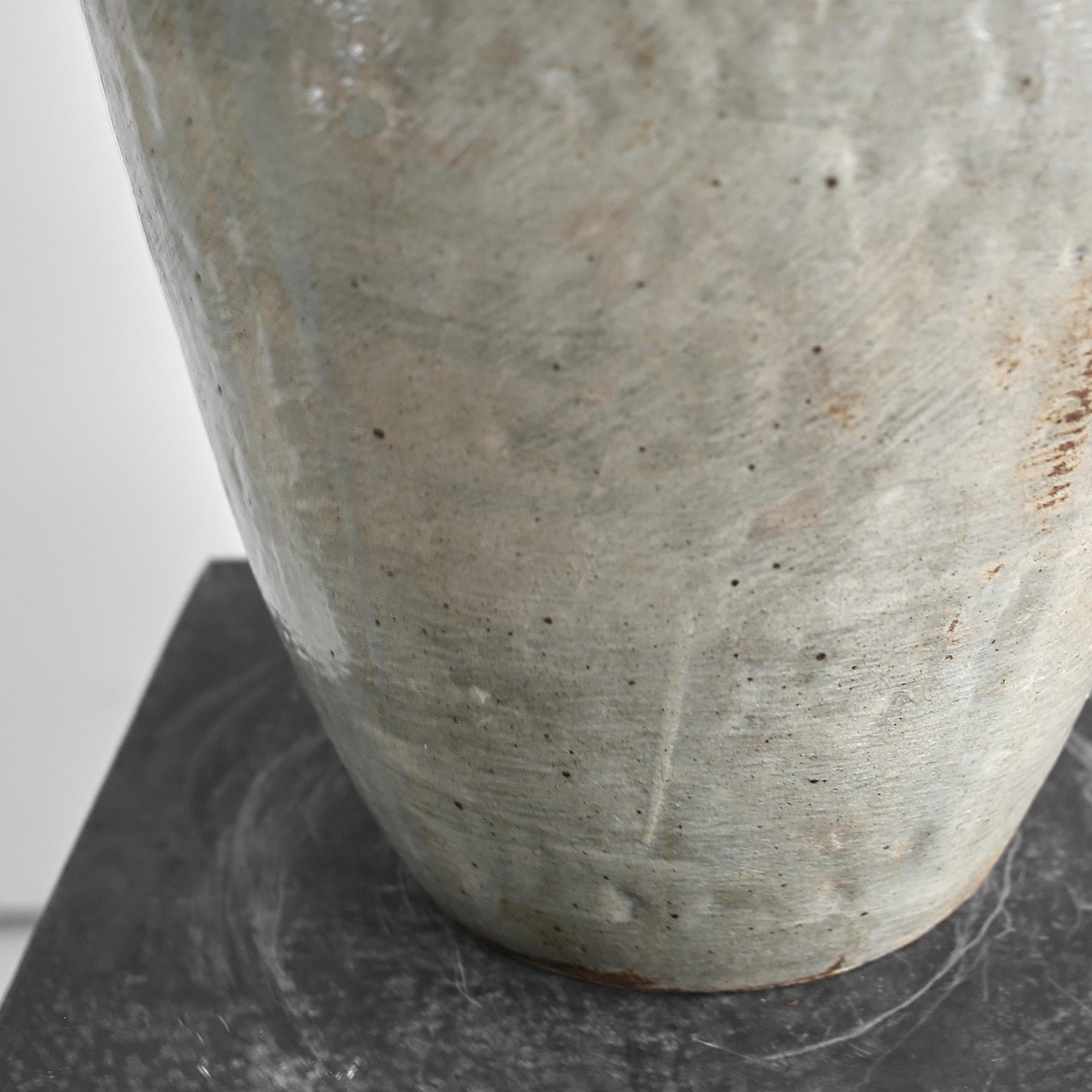 Exceptionnel grand vase/plat de studio japonais des années 50 cuit à la main en vente 3