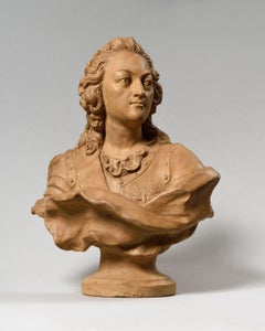Exceptional Terracotta Bust of Louis XV by Pierre Lucas, France