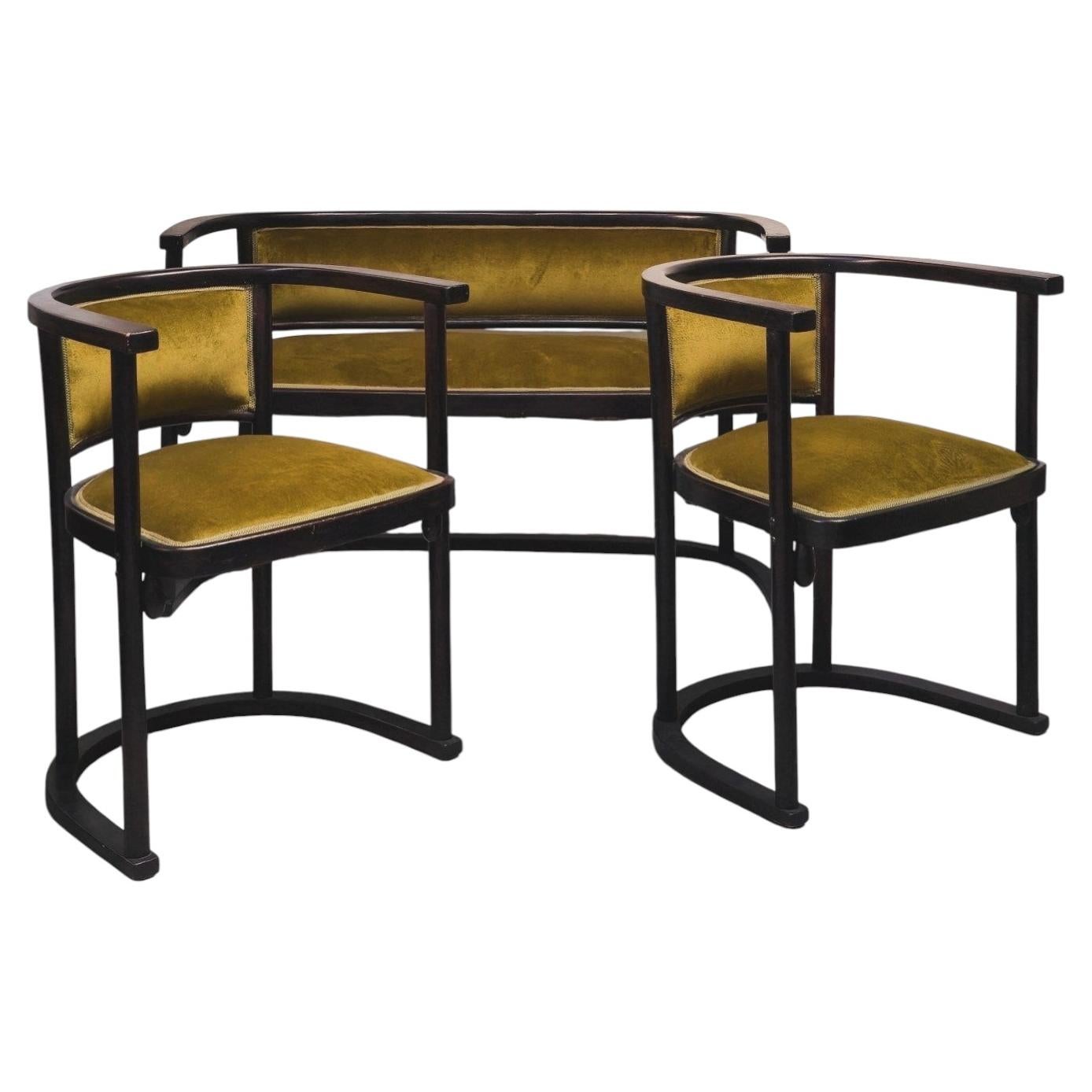 Exceptional Thonet Seating Suite by Josef Hoffmann, 1905