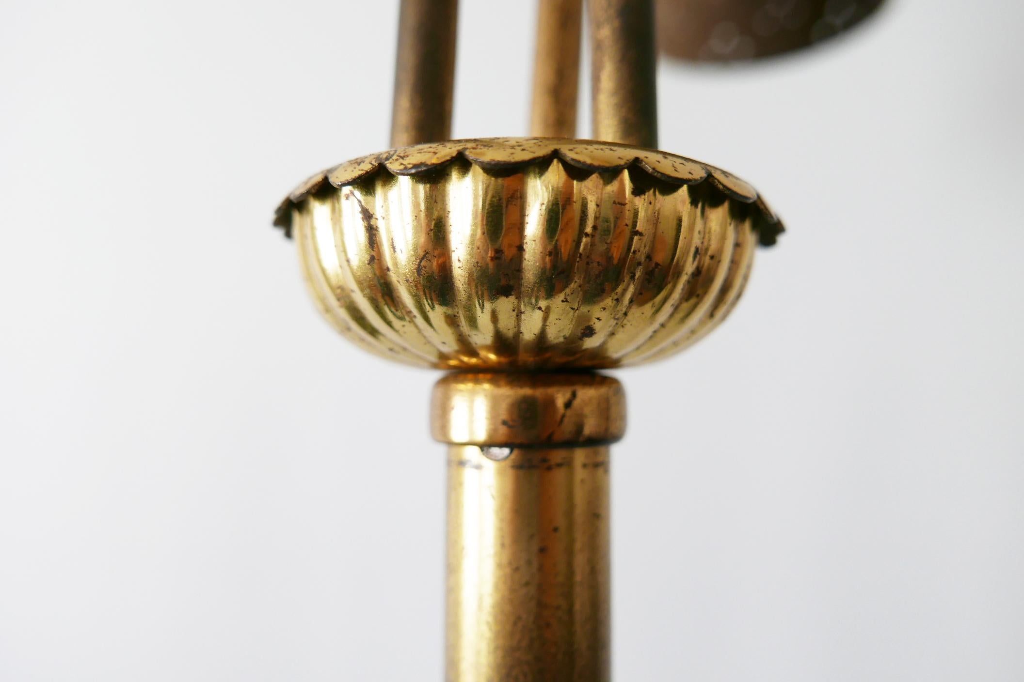 Exceptional Three-Flamed Mid-Century Modern Floor Lamp, 1950s, Germany 4