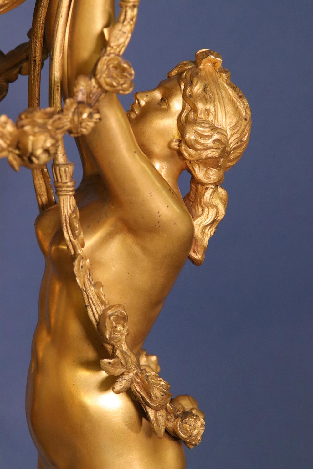 French Exceptional Three-Graces Annular Clock