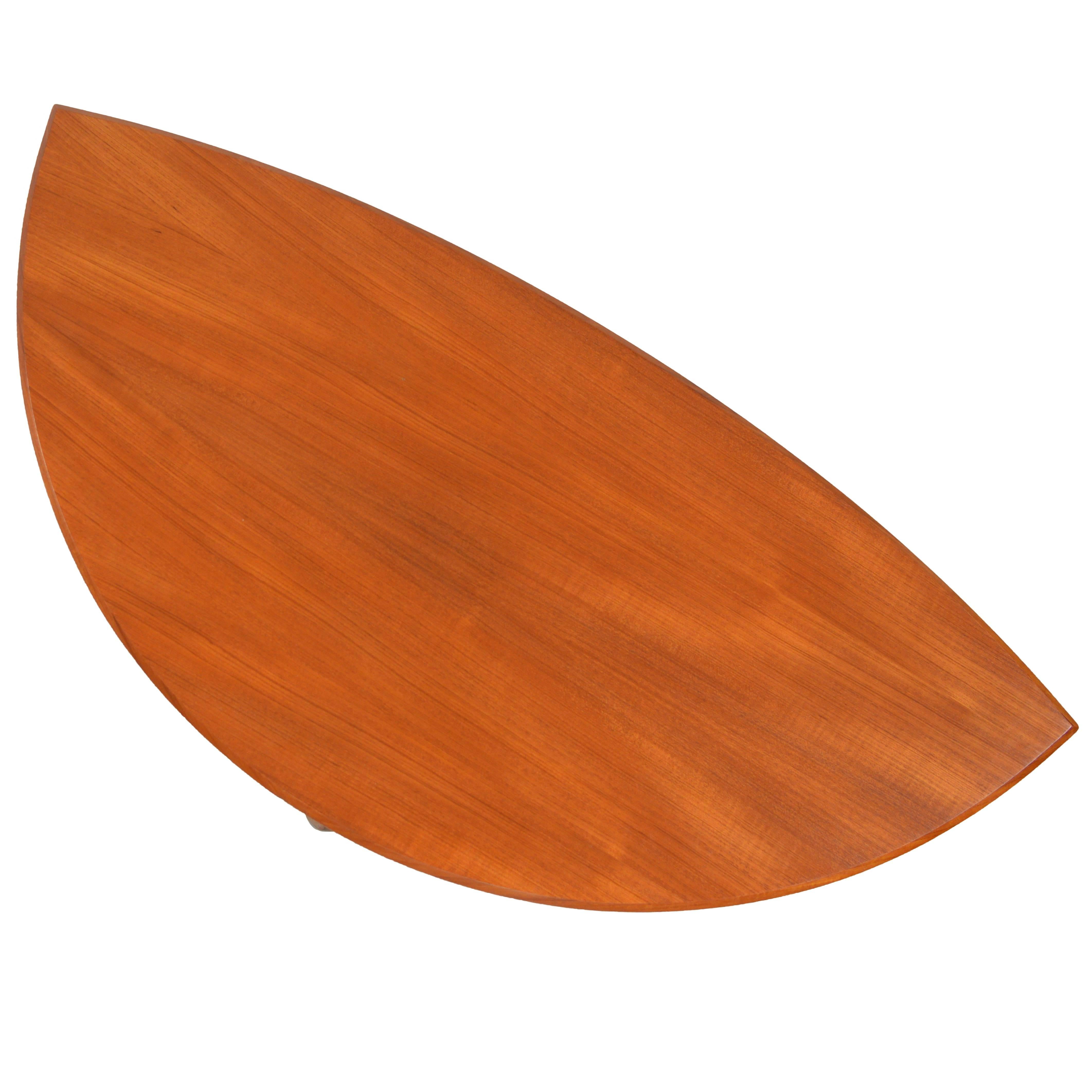 Beautiful Three-Legged Coffee Table by Johannes Andersen, Denmark