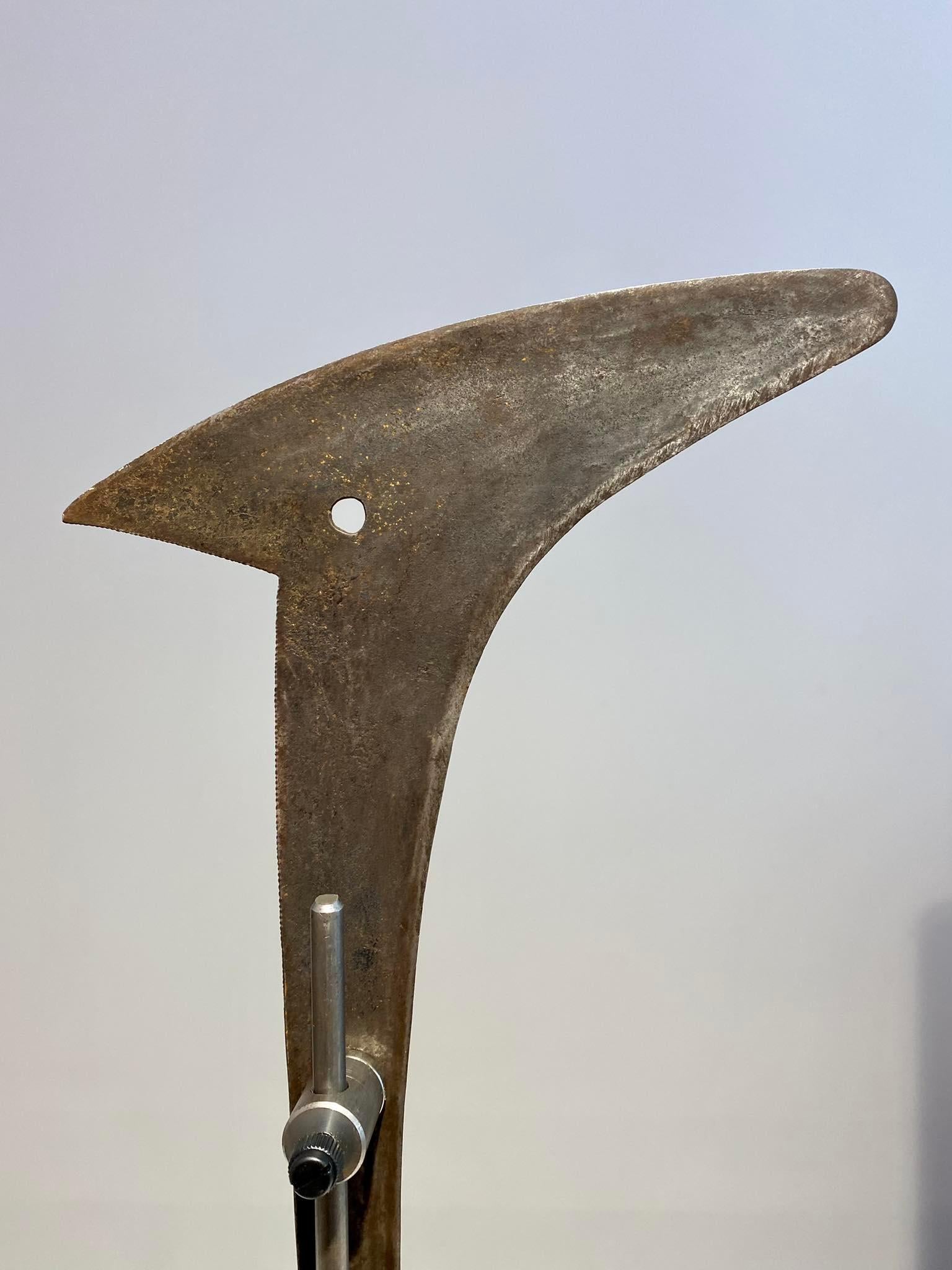 Central African Exceptional Throwing Knife Gbaya tribe Njem Tribe Ca1880 Central Africa Congo For Sale