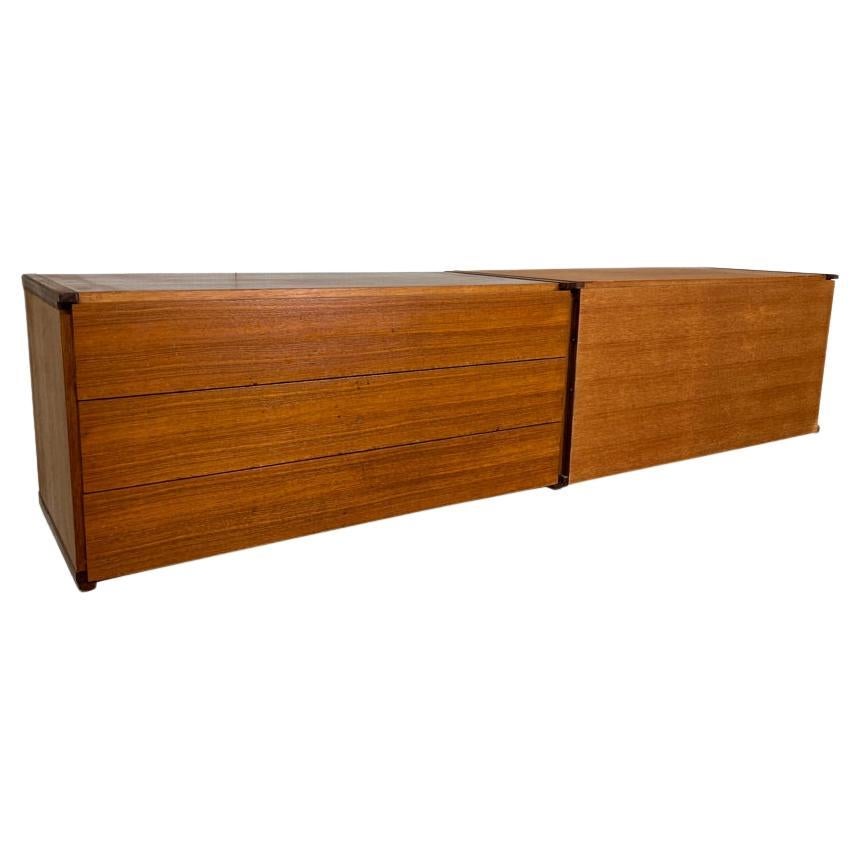 Exceptional Totally Free-Hanging Teak 1960 Retro sideboard Credenza  home office