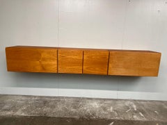 Exceptional Totally Free-Hanging XL Modular Teak 1960 Retro Sideboard / Credenza