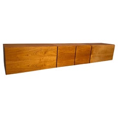 Exceptional Totally Free-Hanging XL Modular Teak 1960 Retro Sideboard / Credenza