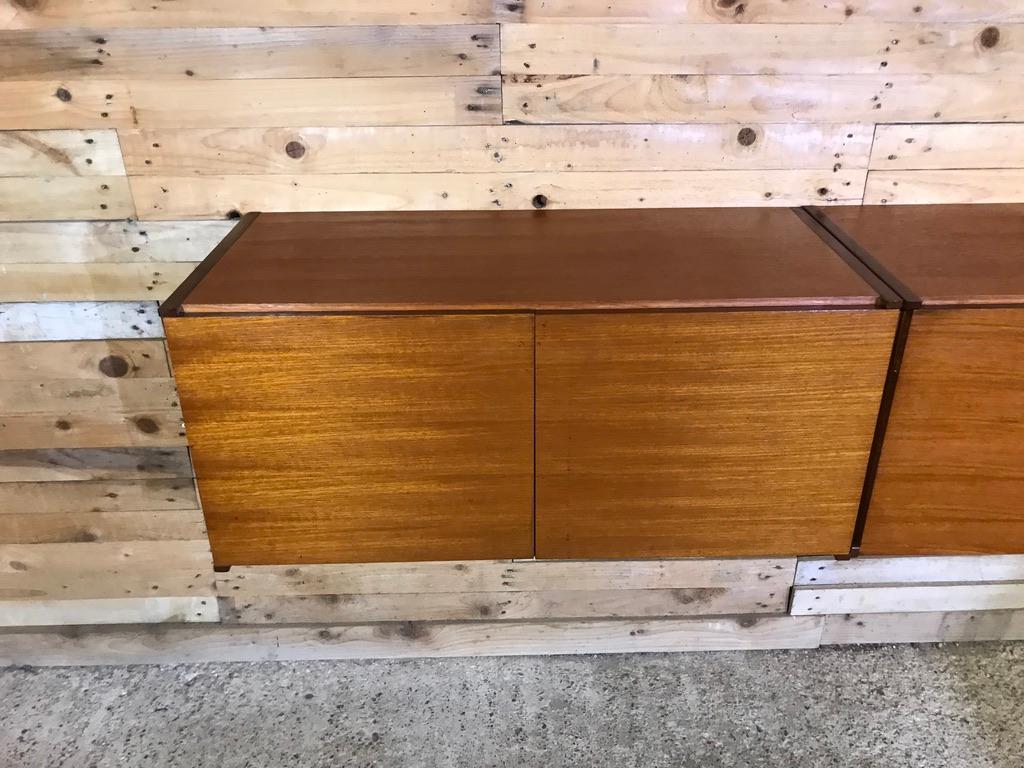 Exceptional Totally Free-Hanging XL Teak 1960 Retro Sideboard / Credenza 1