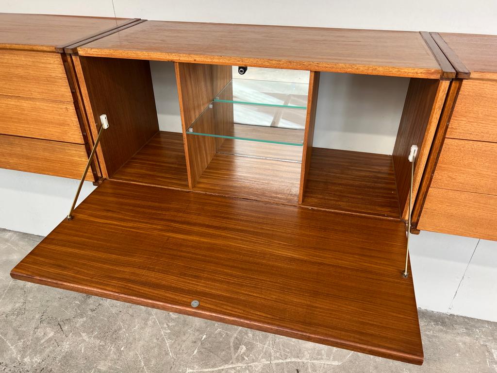 Exceptional Totally Free-Hanging XL Teak 1960 Retro Sideboard / Credenza 1