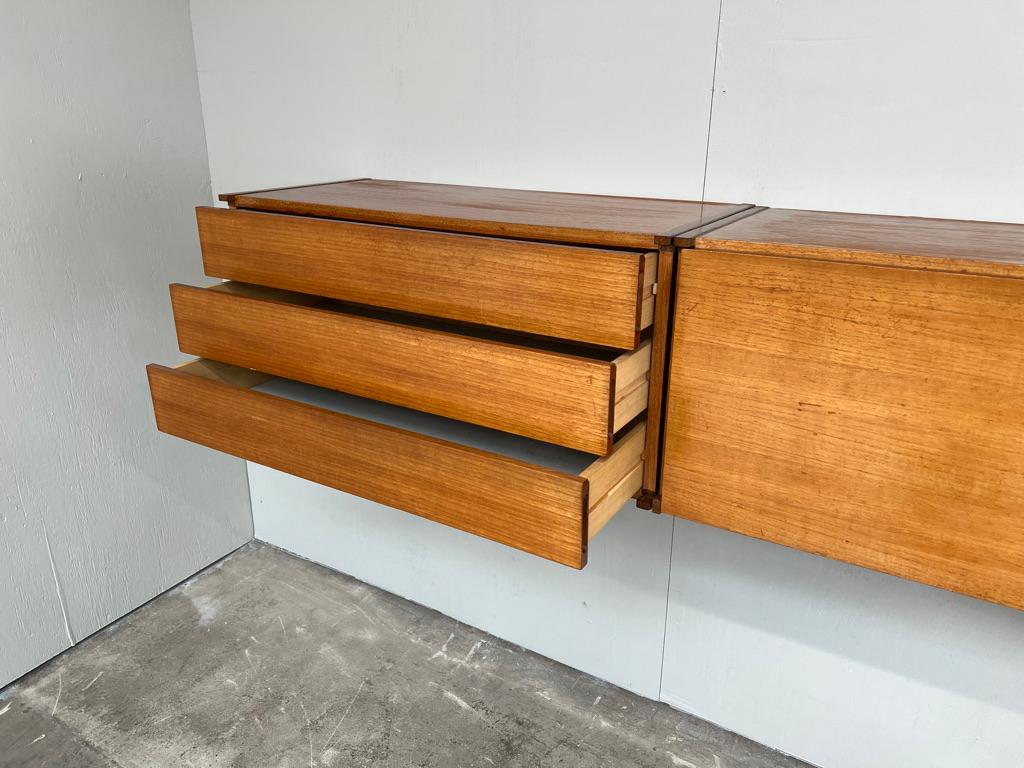 Exceptional Totally Free-Hanging XL Teak 1960 Retro Sideboard / Credenza 2
