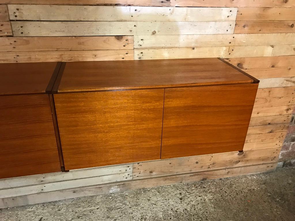 Exceptional Totally Free-Hanging XL Teak 1960 Retro Sideboard / Credenza 3