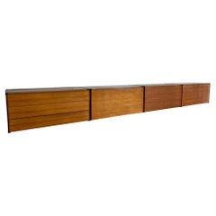 Exceptional Totally Free-Hanging XL Teak 1960 Retro Sideboard / Credenza