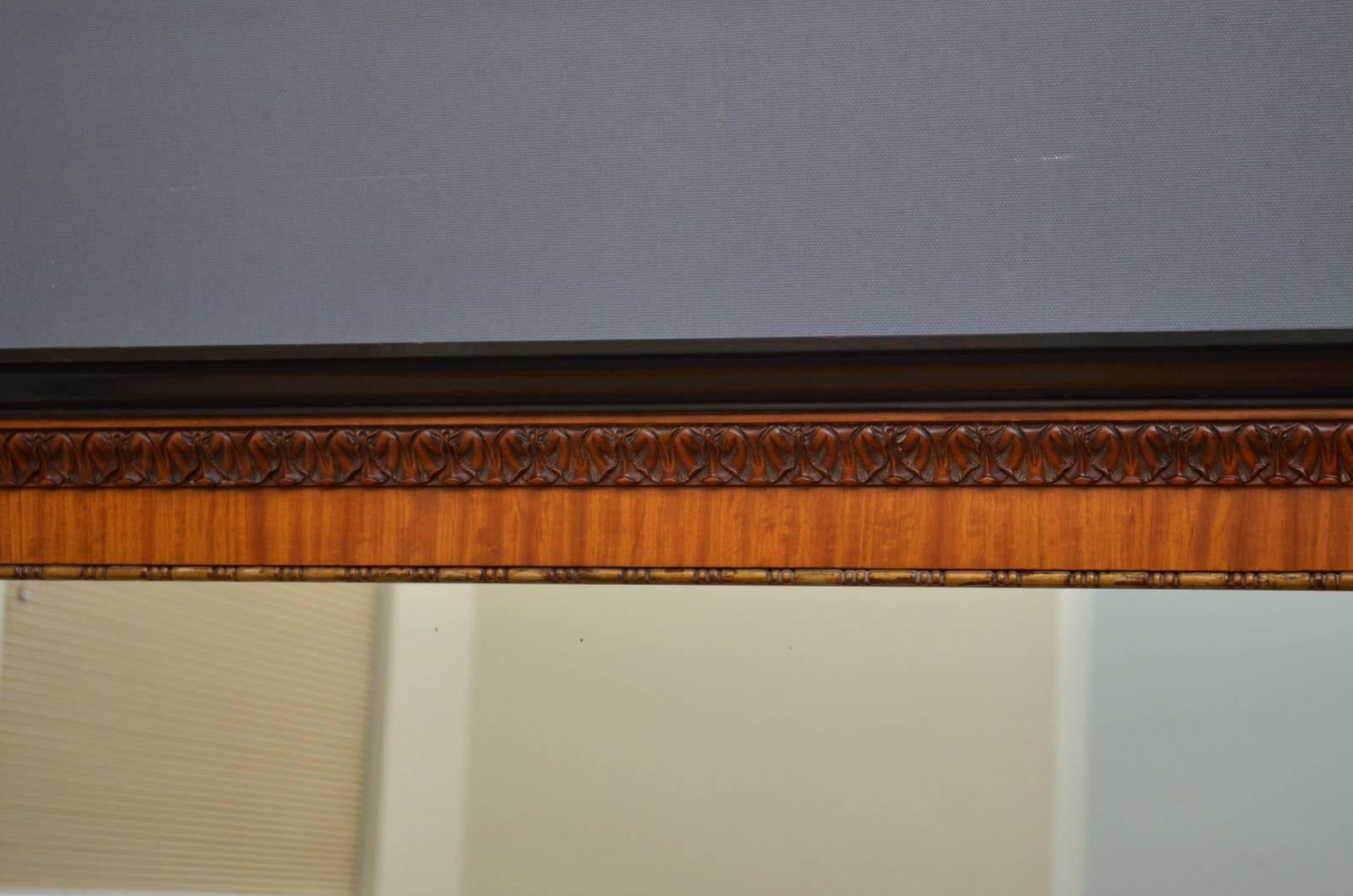 European Exceptional Turn of the Century Wall Mirror